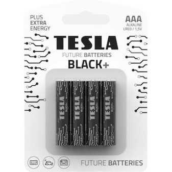 Baterie Tesla BLACK+ AAA (LR03/mikrotužkové) 4ks
