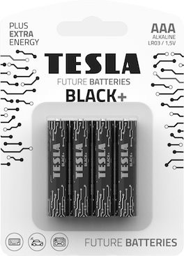 Baterie Tesla BLACK+ AAA (LR03/mikrotužkové) 4ks