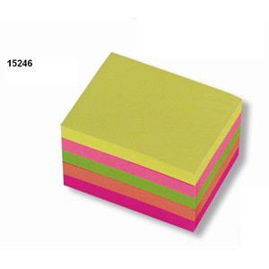 Bloček samolepící 51x38mm 5 neon barev 300 listů