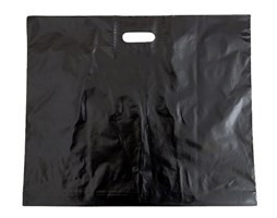 Taška PE průhmat 62x51cm 65my černá