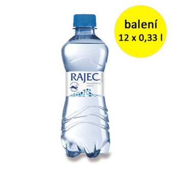 Voda Rajec neperlivá 0,33L PET 12ks / prodej po balení