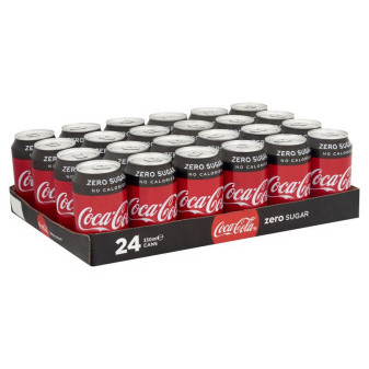 Coca-Cola Zero 0,33L plech 24 ks / prodej po balení