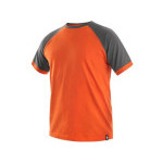 Tričko s krátkým rukávem OLIVER, oranžovo-šedé, vel. XL | 1610-002-209-95
