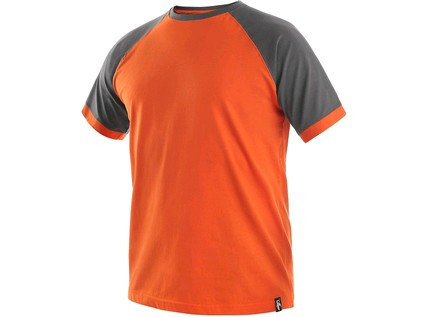 Tričko s krátkým rukávem OLIVER, oranžovo-šedé, vel.