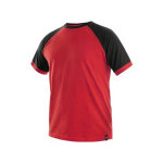 Tričko s krátkým rukávem OLIVER, červeno-černé, vel. S | 1610-002-260-92