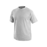 Tričko s krátkým rukávem DANIEL, světle šedý melír, vel. XL | 1610-001-714-95
