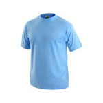 Tričko s krátkým rukávem DANIEL, nebesky modré, vel. XL | 1610-001-412-95