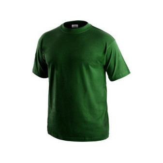 Tričko s krátkým rukávem DANIEL, lahvově zelené, vel.