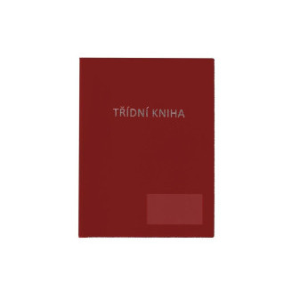 Desky A4 na třídní knihu s oknem bordo