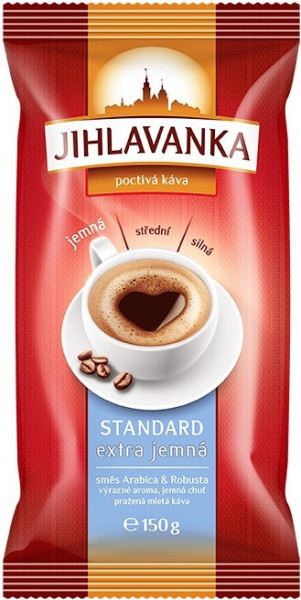 Káva Jihlavanka standard extra jemná mletá 150g