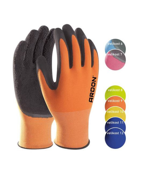 Máčené rukavice ARDON®PETRAX 06/XS - s prodejní etiketou - světle modré | A8007/06-SPE